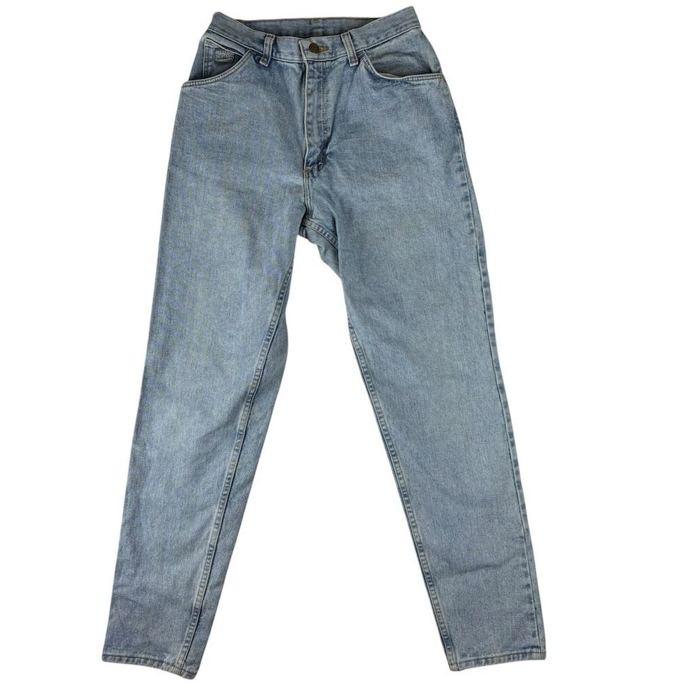 VTG 90s Wrangler Womens High Rise Tapered Straight Jeans Blue Sz 26x32 Western